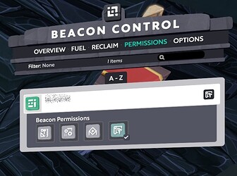 beacon control permissions