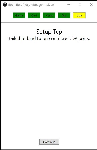 problème ports udp