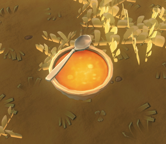 bowls of soup in game