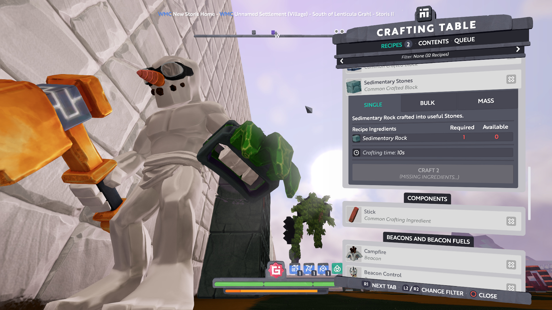 Boundless Crafting BUG: